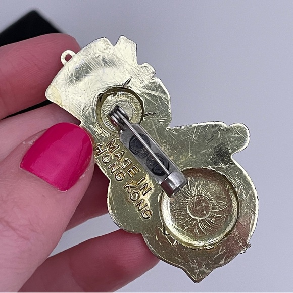 Vintage Christmas Winter Holiday Festive Gifting Snowman Retro Pin / Brooch - Picture 6 of 11